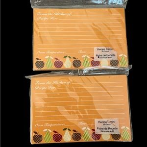 Studio18 International Greetings Recipe Index Cards 4x6 Lot Of 2/Total 40 Cards